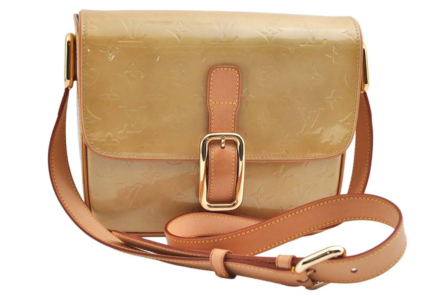 LOUIS VUITTON ルイヴィトン ヴェルニ クリスティ GM ショルダーバッグ M91147 イエロー LV L2761