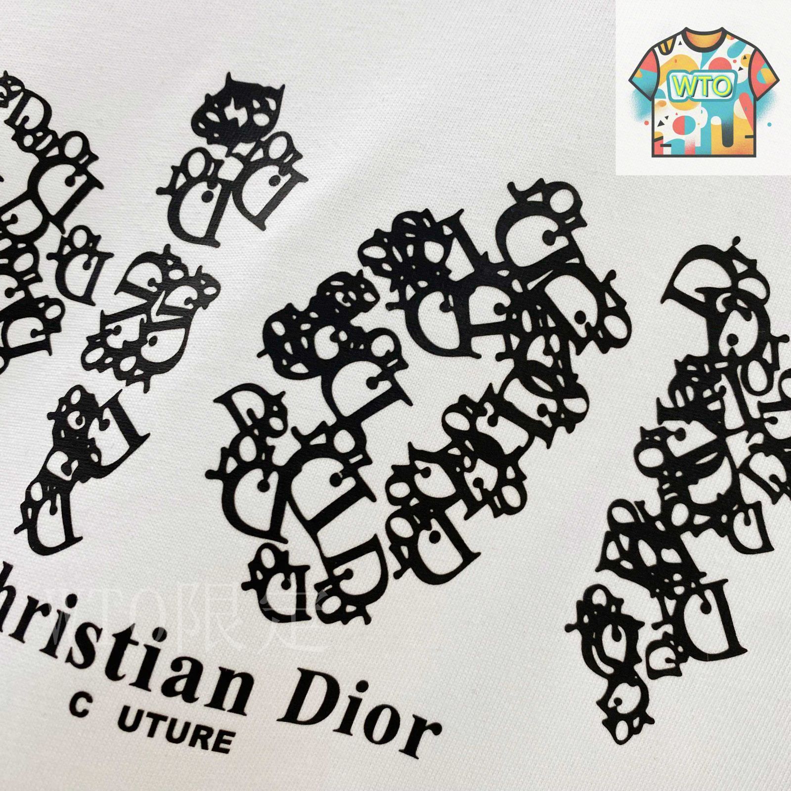 今日特価】DIOR ディオール 25SS プレミアムロゴプリント T
