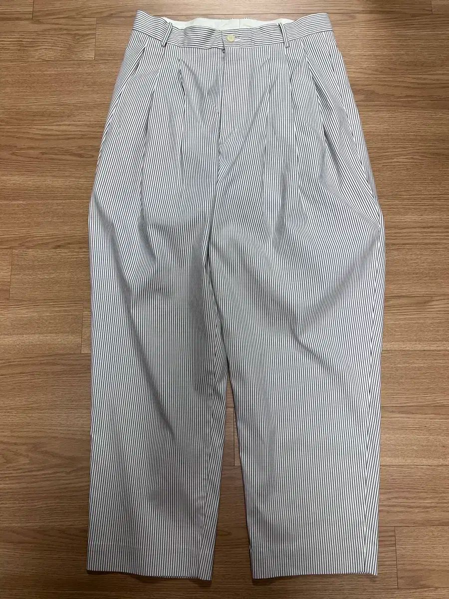 Hed Maynerヘドメイナー 21ss 4 pleat pants ストライプ M