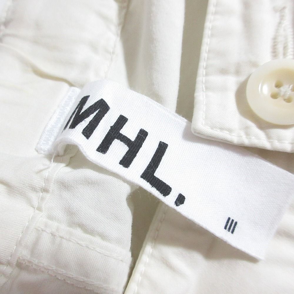 [美品]MHL マーガレットハウエル 白ワークパンツ Mサイズ MARGARET HOWELL - MHL 白パンツの通販 by Y's shop