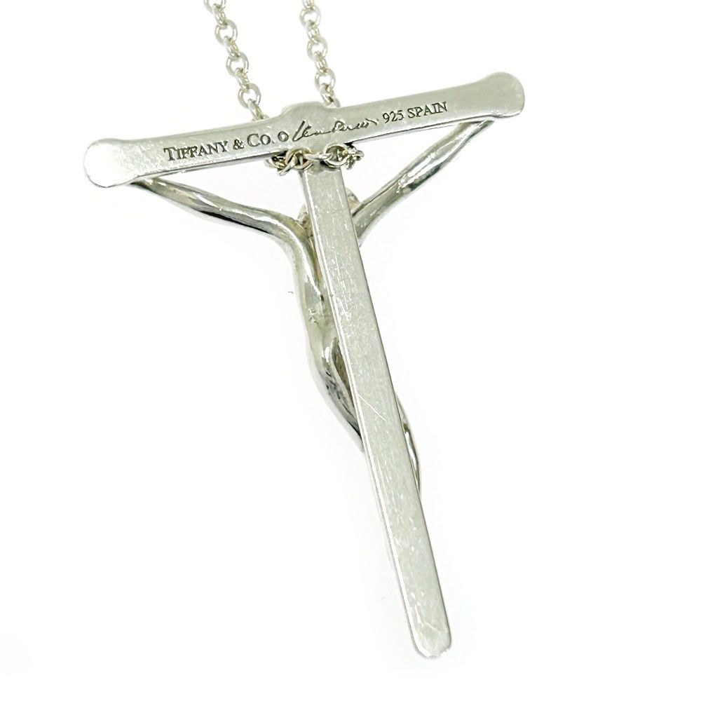 Tiffany&Co ティファニー ネックレス クロス エルサペレッティ 刻印