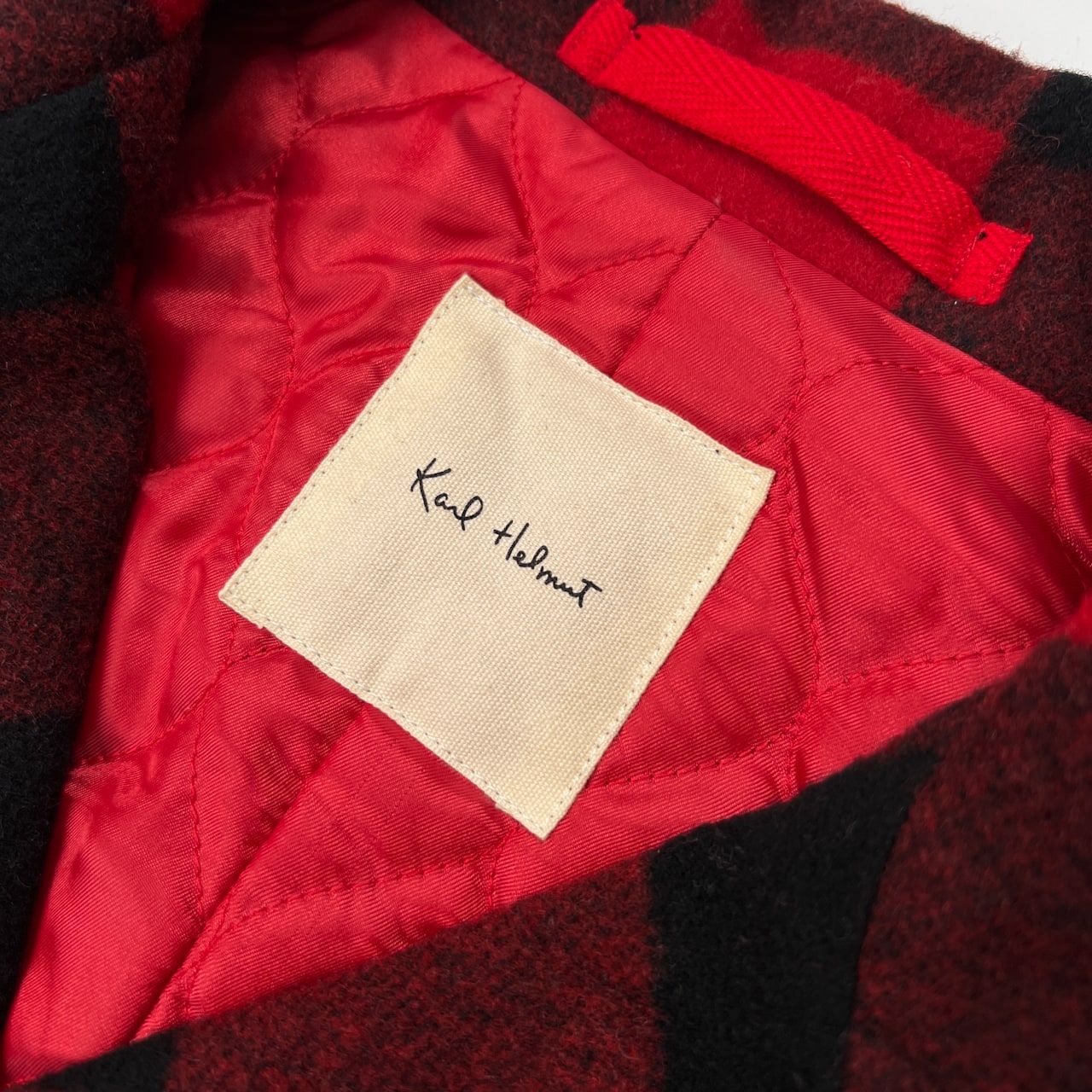 Karl Helmut カールヘルム バッファローチェック メルトン ピーコート