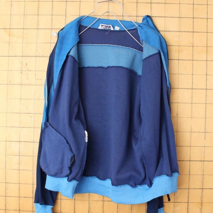 70s80s PUMA プーマ ジャージ トップ ネイビー ブルーSM aw43 - メルカリ