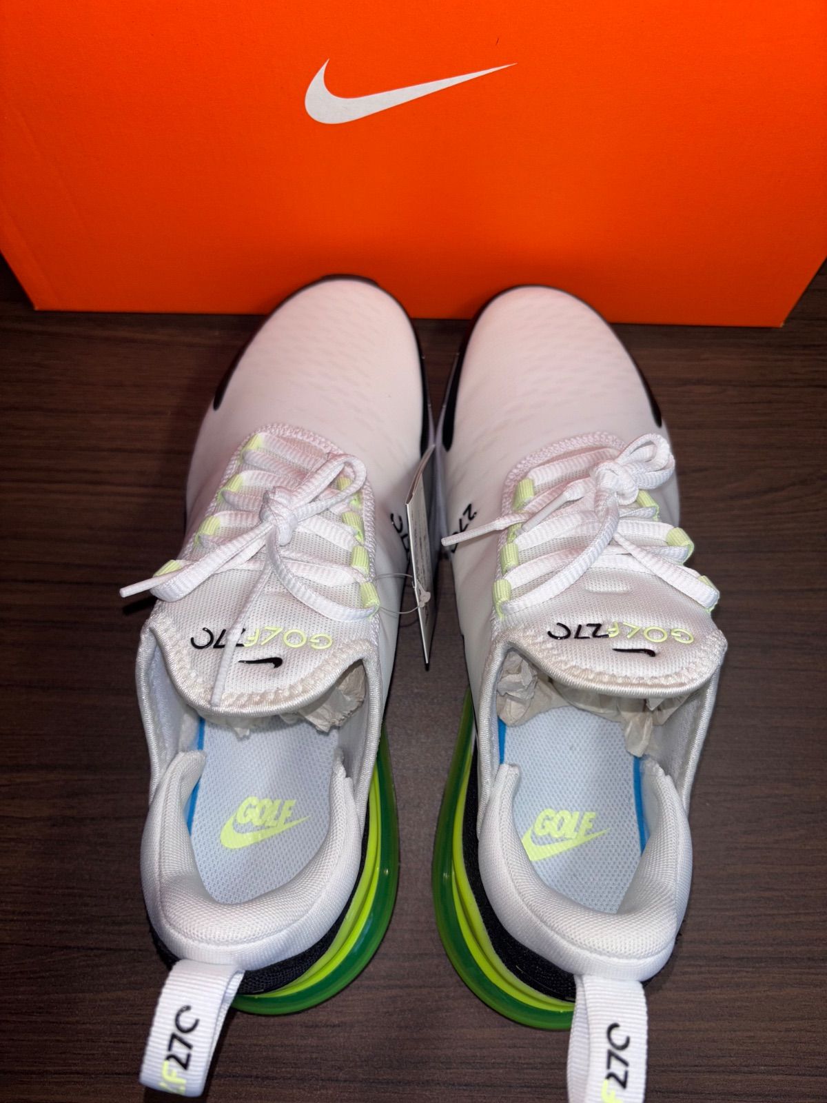 ナイキ エアマックス270 ゴルフ　未使用　size25.5㎝ ナイキ エアマックス270 ゴルフ 未使用 size25.5㎝ - メルカリ
