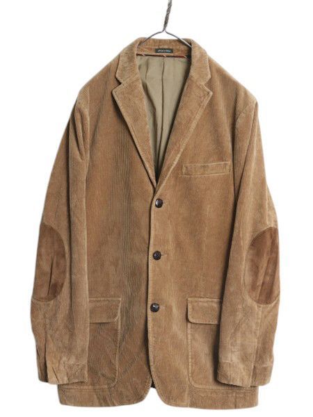 【お得なクーポン配布中!】 J CREW 太畝 コーデュロイ テーラード ジャケット メンズ M / 古着 ジェイクルー ブレザー ヘビーウェイト 本革 エルボーパッチ ブラウン
