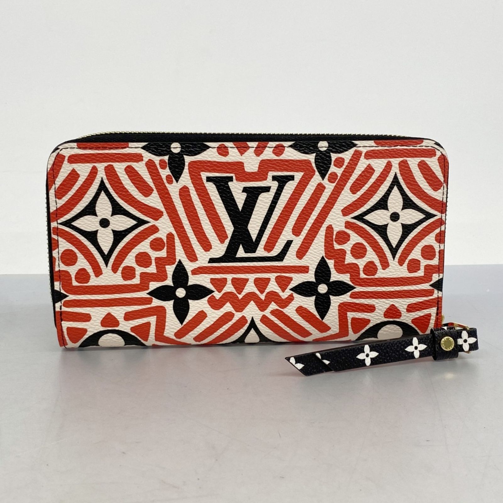 【美品】ルイヴィトン クラフティジッピー ウォレットクレームルージュM69436 LOUIS VUITTON ルイ ヴィトンLVクラフティ ジッピーウォレット