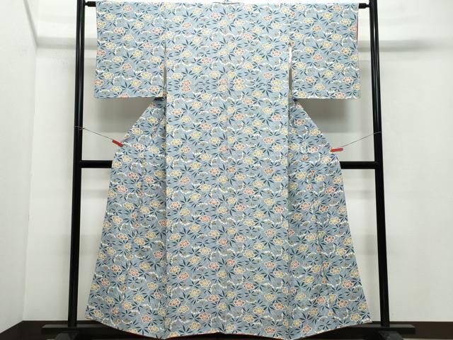 平和屋着物○上質な小紋 型染め 草花文 正絹 逸品 CAAW3601vf - メルカリ