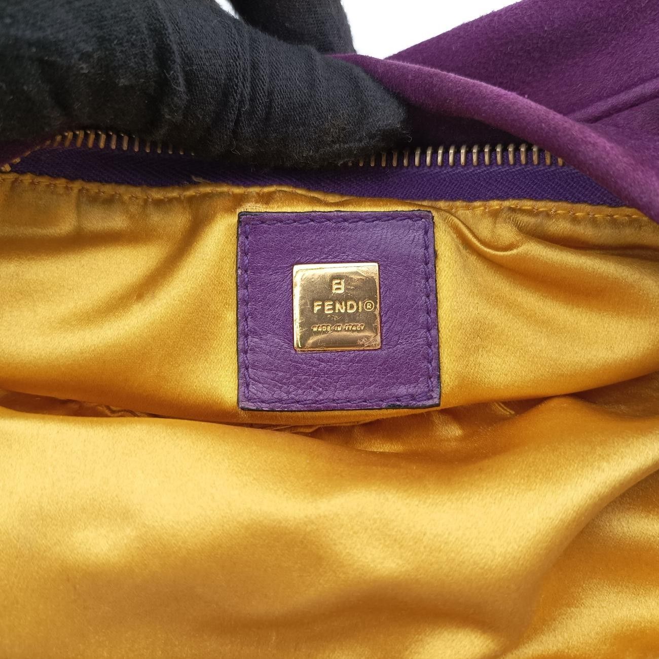 フェンディFendiバゲットパープルスエード