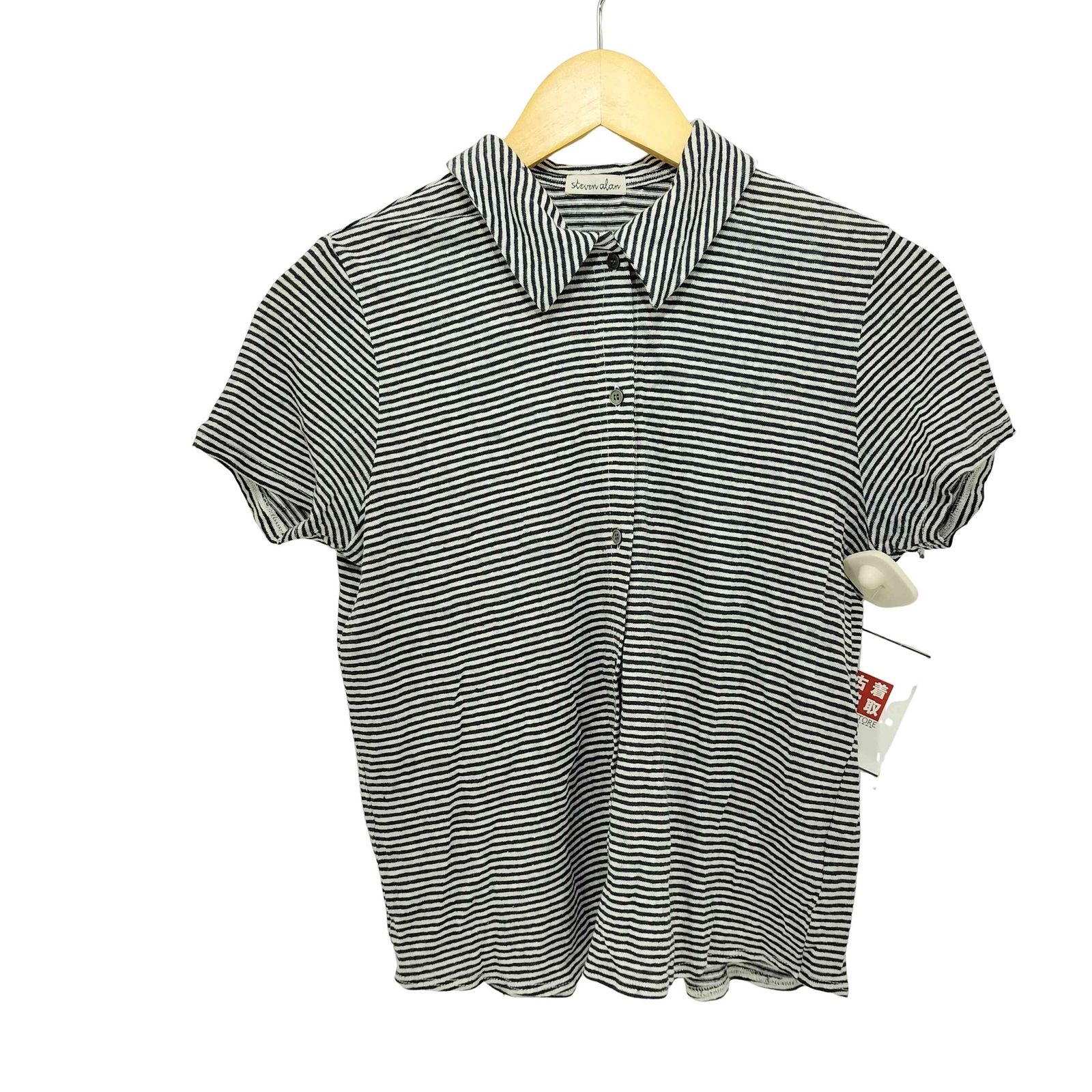 スティーブンアラン Steven Alan ボーダー S/S シャツカーディガン 