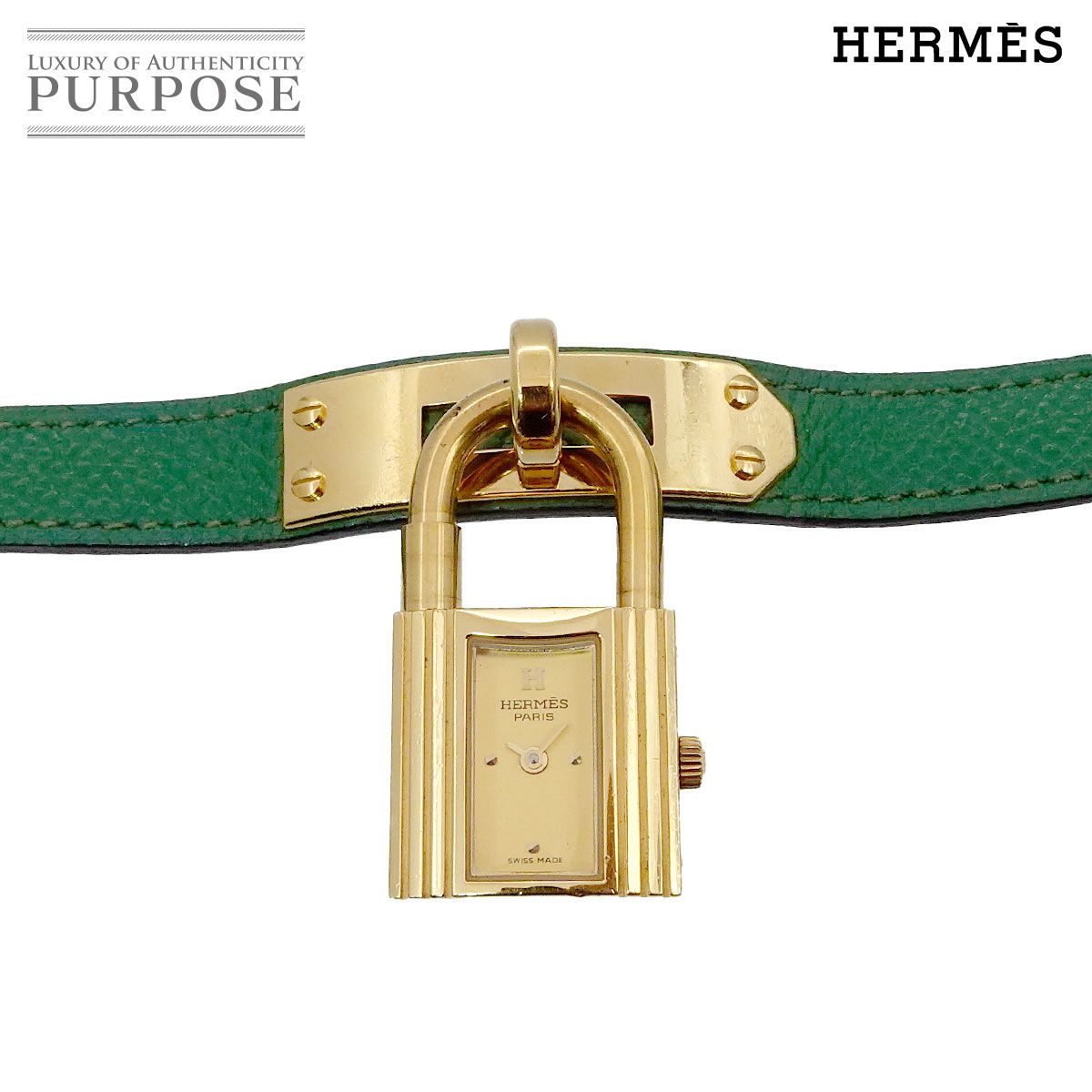 エルメス HERMES 美品 腕時計 ケリー ウォッチ 稼動品 ベルト