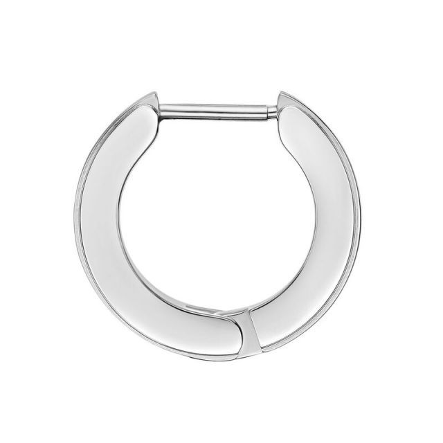 送料無料 リンクス メンズ ピアス イヤリング アクセサリー Men s LYNX Black Cubic Zirconia Stainless Steel Hoop Earring Black