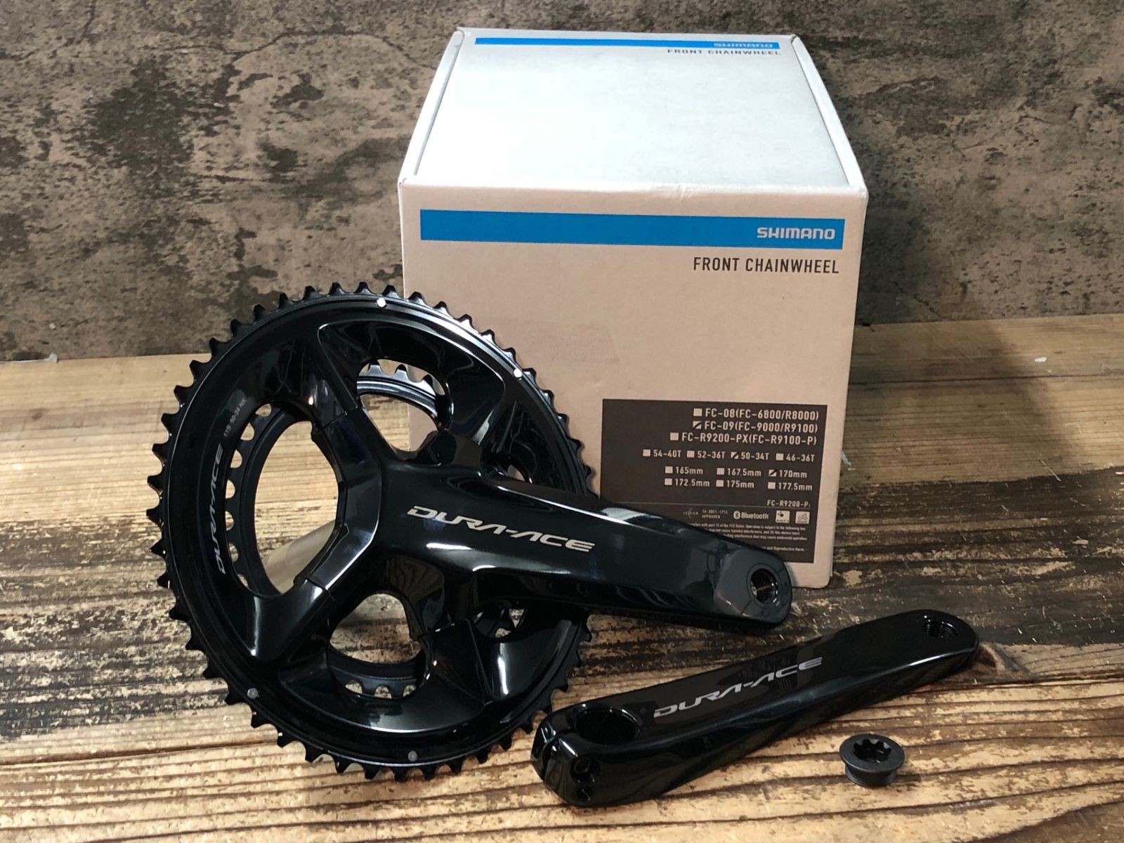 IQ323 シマノ SHIMANO デュラエース DURA ACE FC-09 170mm 50-34T クランクセット