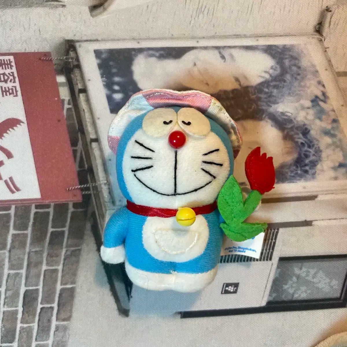 ドラえもん　マスコット　キーホルダー　レトロ 当時物レアグッズ】 ドラえもん ぬいぐるみマスコット