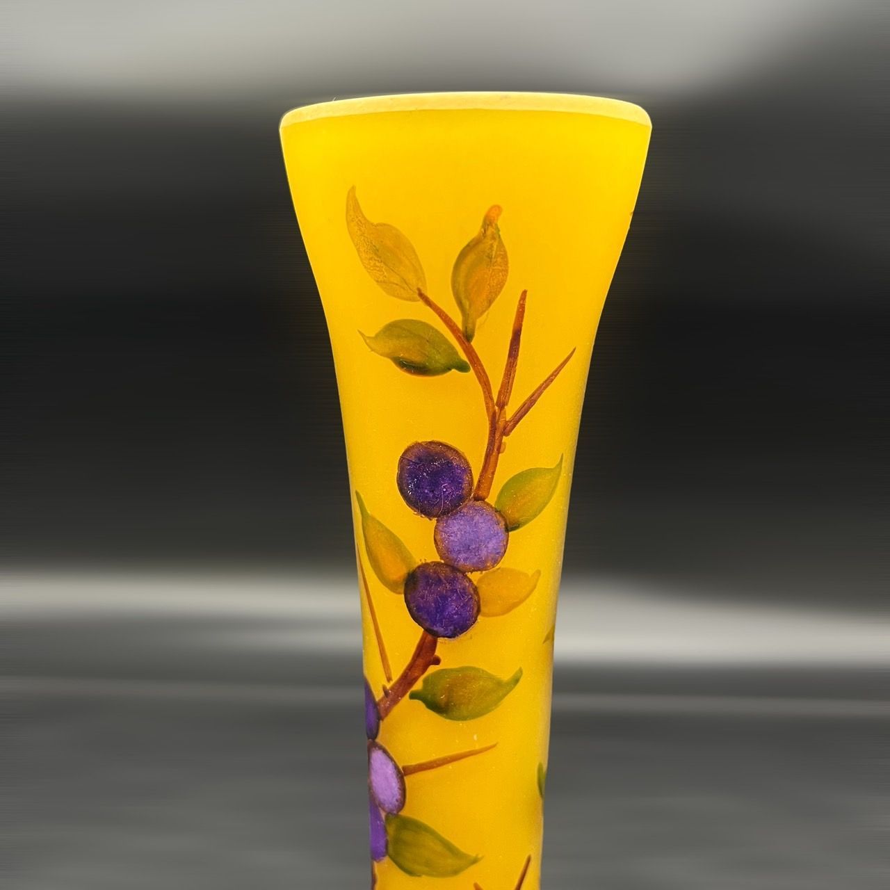 新品 アンテルカレール ドームナンシー 花瓶 高さ17cm 被せガラス