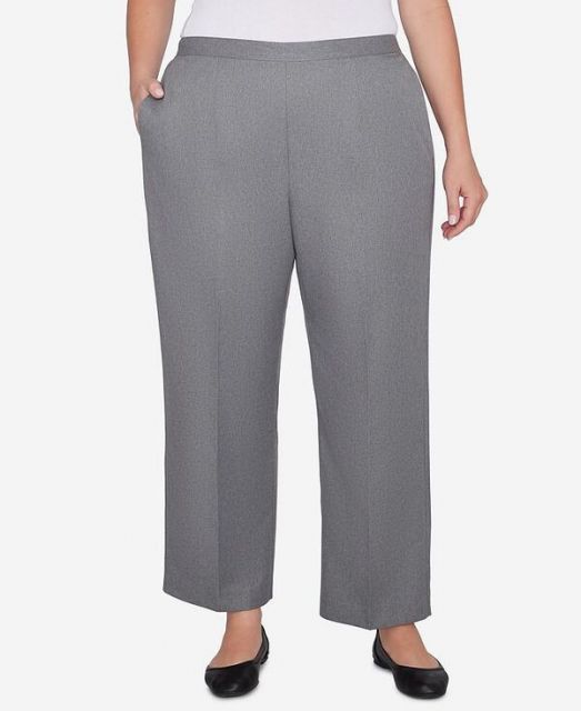 【送料無料】 アルフレッド ダナー レディース カジュアルパンツ ボトムス Plus Size Copenhagen Soft Heather Microfiber Average Length Pants Graphite Heather