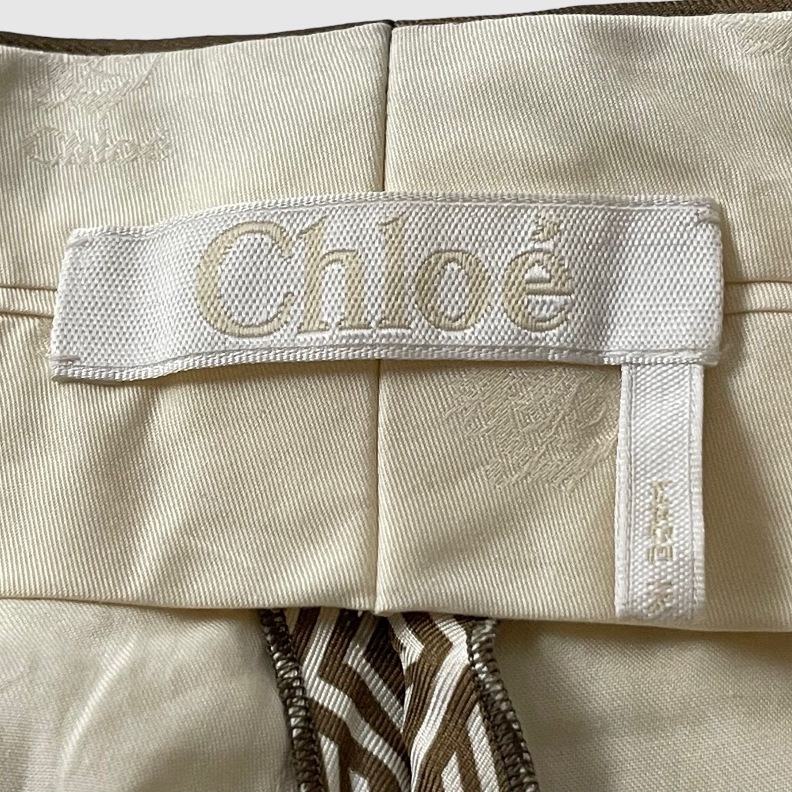 Chloe クロエ ワイドレッグパンツ シルク