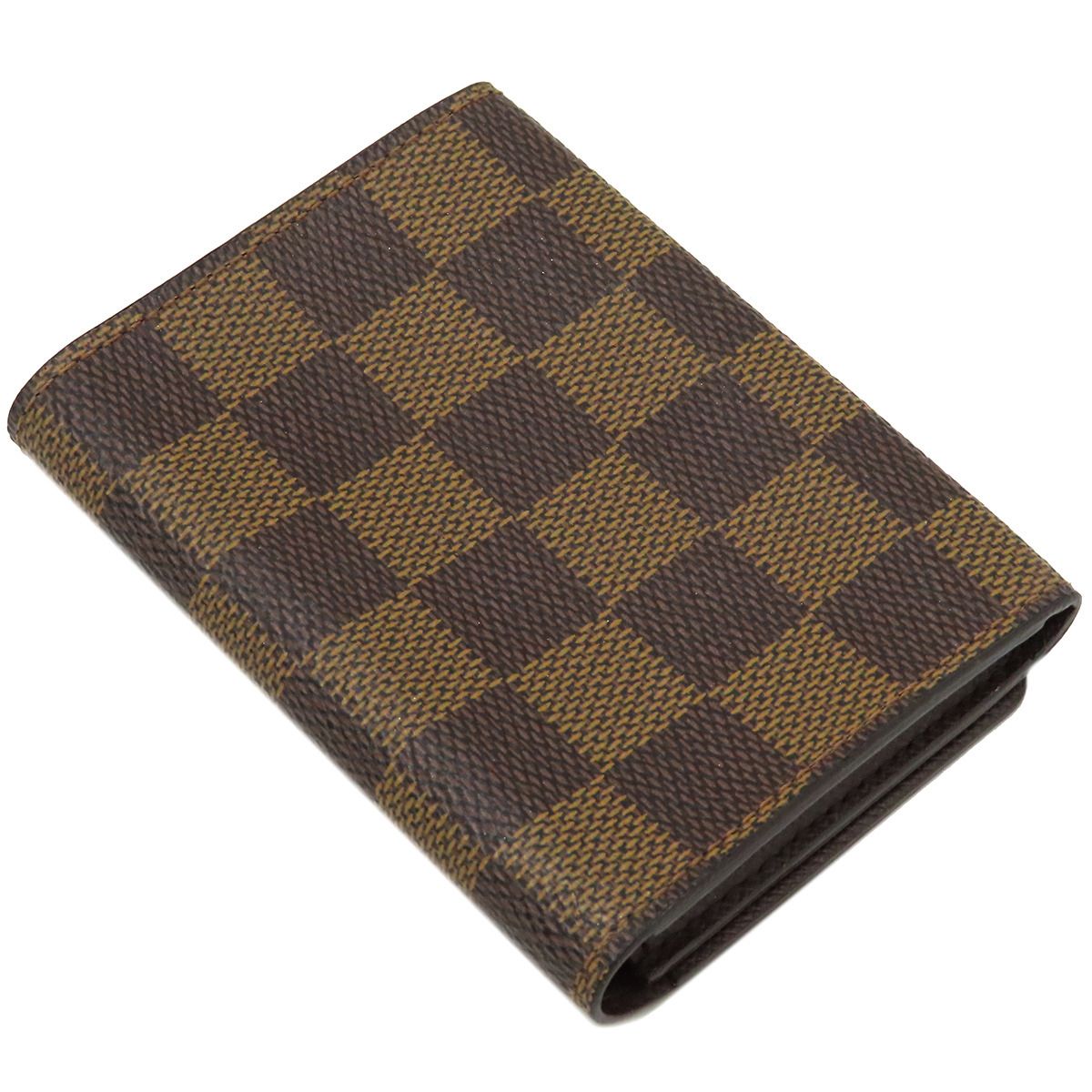 ルイヴィトン カードケース 名刺入れ ダミエ エベヌ ブラウン アンヴェロップ ルイヴィトン LOUIS VUITTON カードケース アンヴェロップ