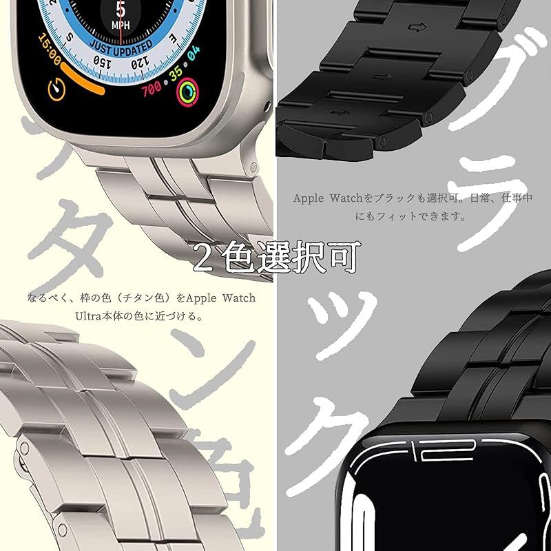 チタンバンド Apple Watch Ultra Ultra 2 49mm バンド アップルウォッチ Ultra Ultra 2 交換バンド Apple Watch Ultra Ultra 2同じ材質チタニウム チタン 使用 チタンバン 0 CHRISTIANNAURATH_COM_BR