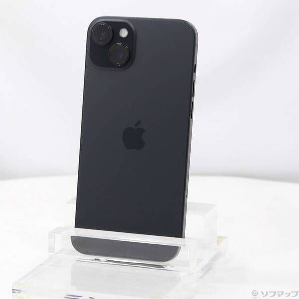 展示品〕 iPhone15 Plus 128GB ブラック MU083J／A SIMフリー【377