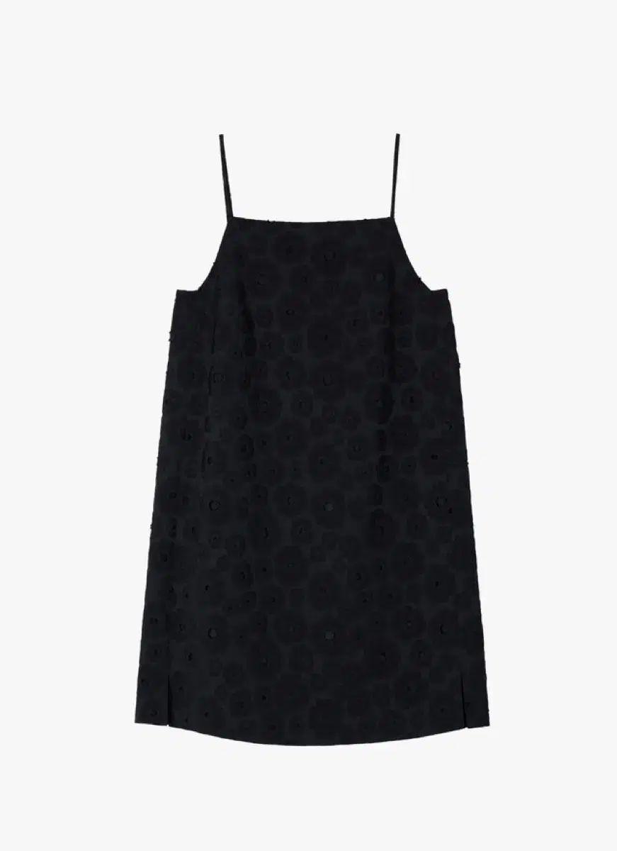 GBH 25SS JACQUARD MINI BLACK DRESS