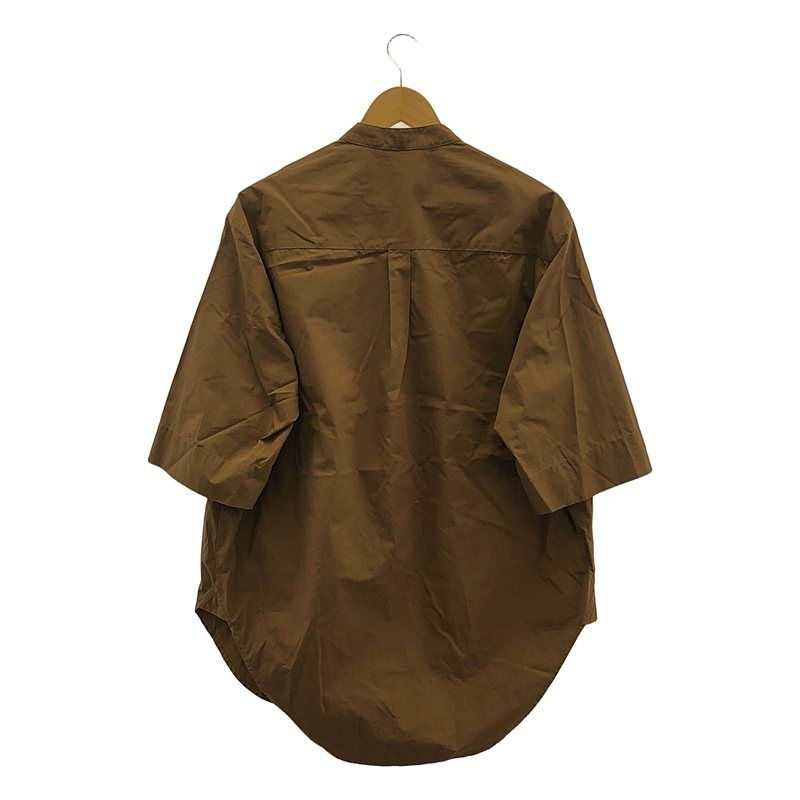 Studio Nicholson / スタジオニコルソン | 2022SS | LUCAS COTTON SHORT SLEEVE VOLUME SHIRT ルーカス コットン シャツ | 0 | HAZELNUT / ヘーゼルナッツ | レディース Studio Nicholson / スタジオニコルソン | 2022SS | LUCAS COTTON