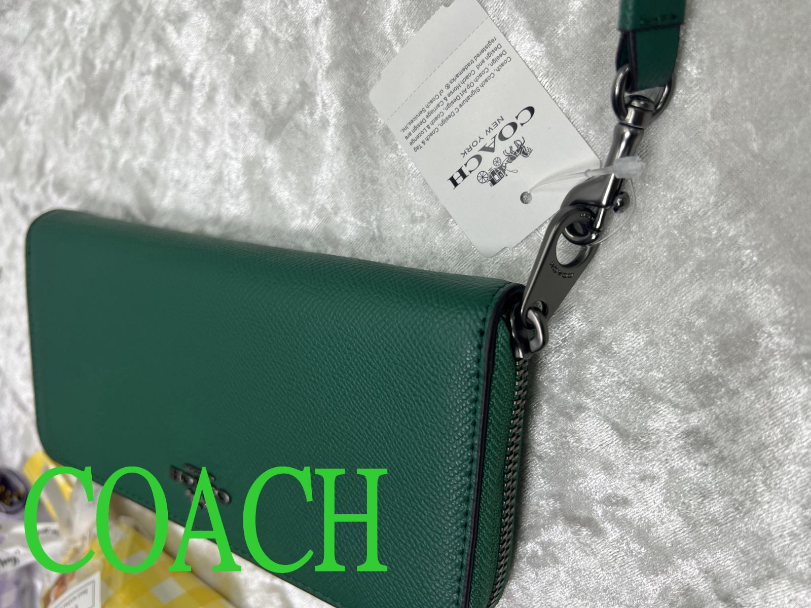 COACH 財布 コーチ 長財布 ラグジュアリー クロスグレーン レザー 