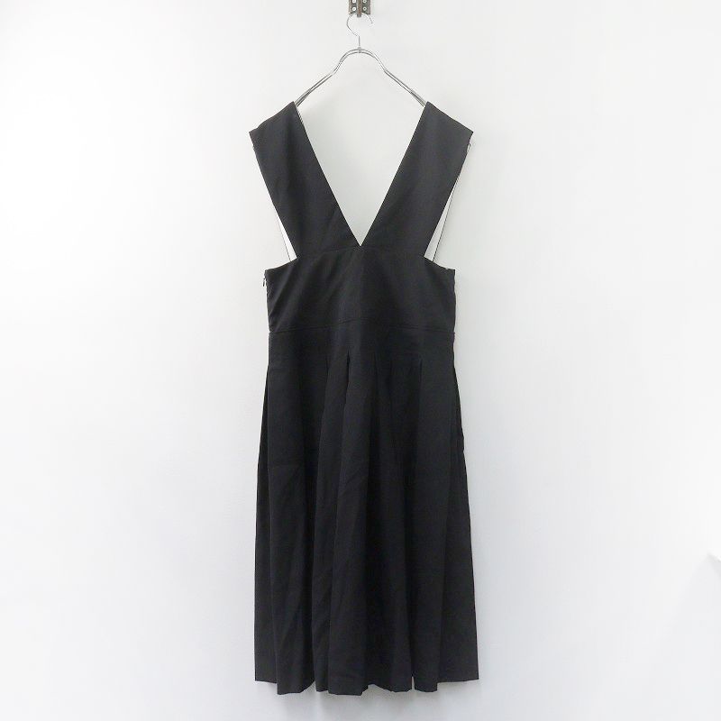 ENFOLD エンフォルド　ジャンパースカート　36 ブラック ENFOLD エンフォルド STRAIGHT JUMPER-SKIRT ジャンパースカート