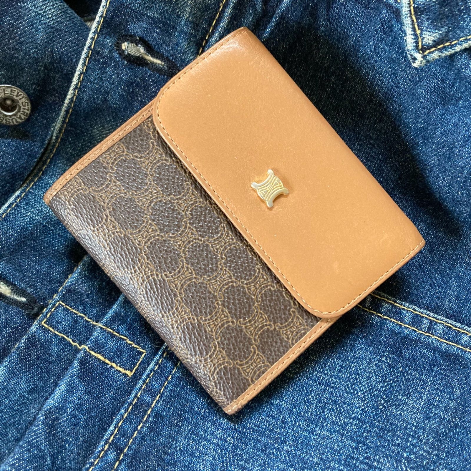 OLD CELINE オールドセリーヌ CELINE セリーヌ 財布 マカダム柄 - メルカリ