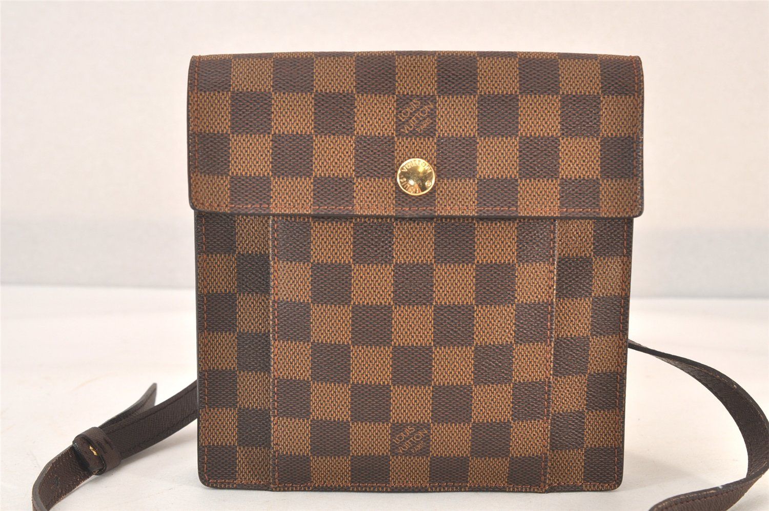 美品 ルイヴィトン ダミエ ピムリコ ショルダーバッグ ポシェット ブラウン 中古・古着通販】LOUIS VUITTON (ルイ ヴィトン) ダミエ