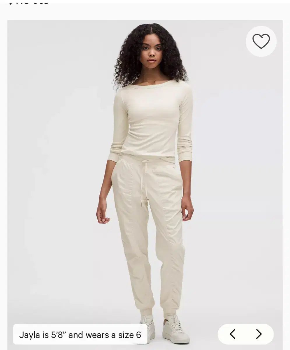 ルルレモン ダンススタジオ ミッドライズ ジョガー アイボリー 10