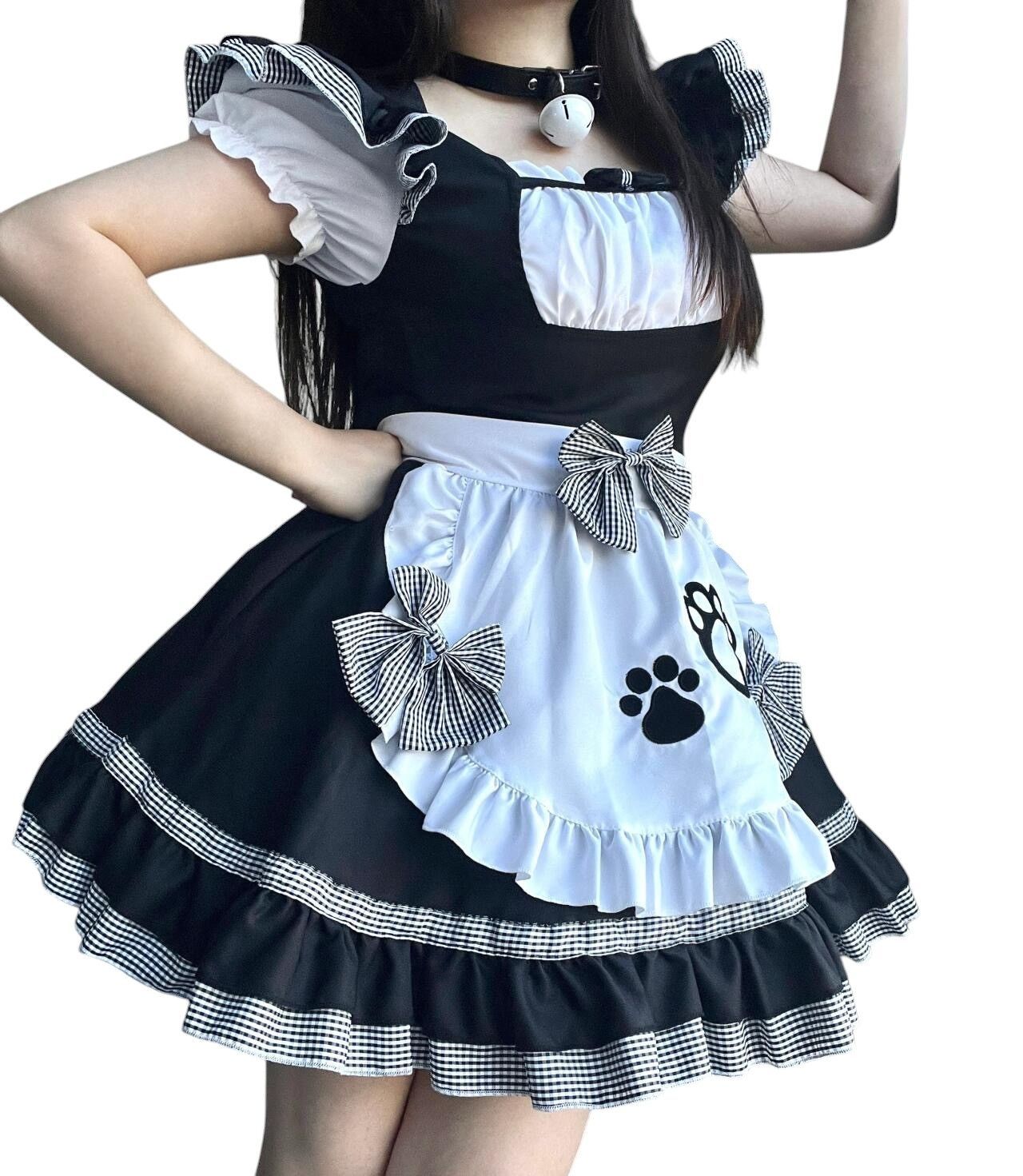 バニーガール コスチューム 黒と白 ドット柄 バニーガールの衣装の通販