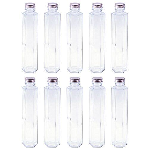 【人気商品】日本製　ハーバリウム　六角柱ガラス瓶　200cc　10本セット