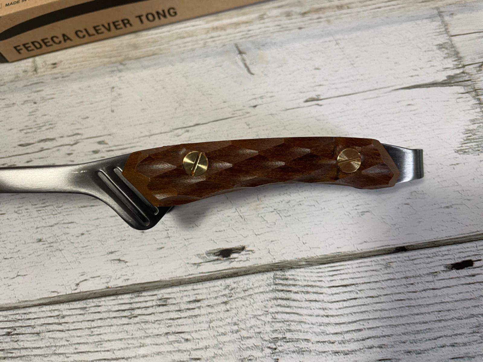 フェデカ　トング　名栗イペ　FEDECA CLEVER TONG 新品未使用 新品未使用】フェデカ トング FEDECA CLEVER TONG 名栗イペ 調理器具