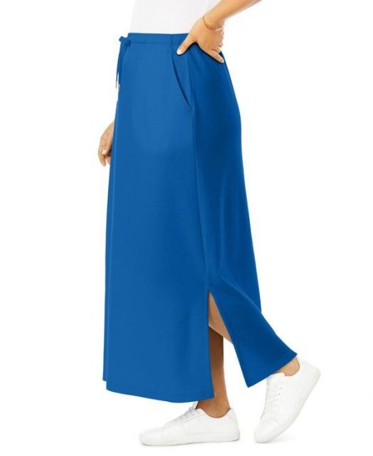 ウーマン ウィズイン レディース スカート ボトムス Women s Within Sport Knit Side-Slit Skirt Bright cobalt