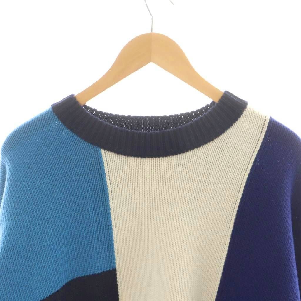 STUDIO NICHOLSON 青 長袖ニット STUDIO NICHOLSON 青 長袖ニット