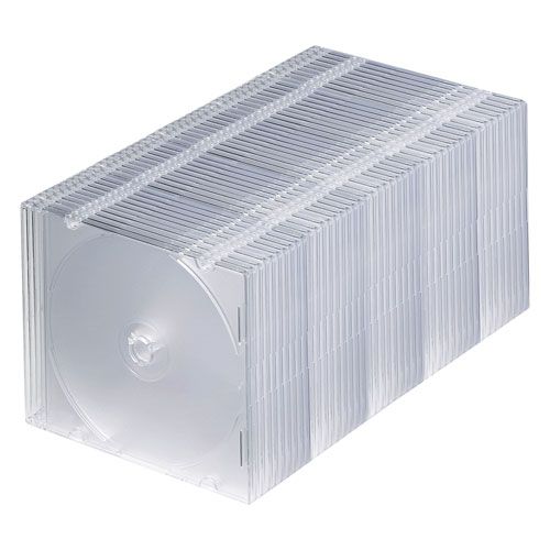 5個セット 50枚×5 サンワサプライ Blu-ray DVD CDケース スリムタイプ 50枚セット クリア FCD-PU50CLN2X5