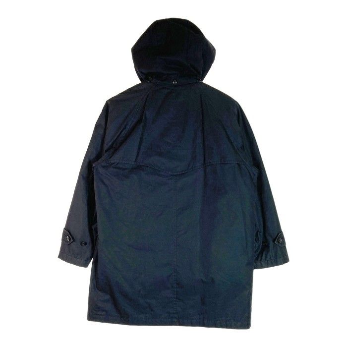 BURBERRY ネイビー ステンカラーコート フード付き BURBERRY ネイビー ステンカラーコート フード付き ノバチェック