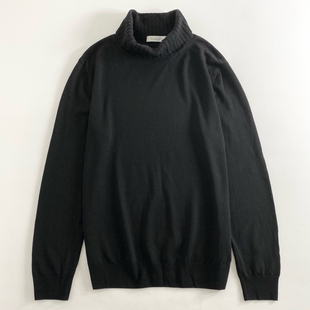 Cruciani ブラック タートルネックセーター Cruciani / クルチアーニ】 Turtle Neck Sweater