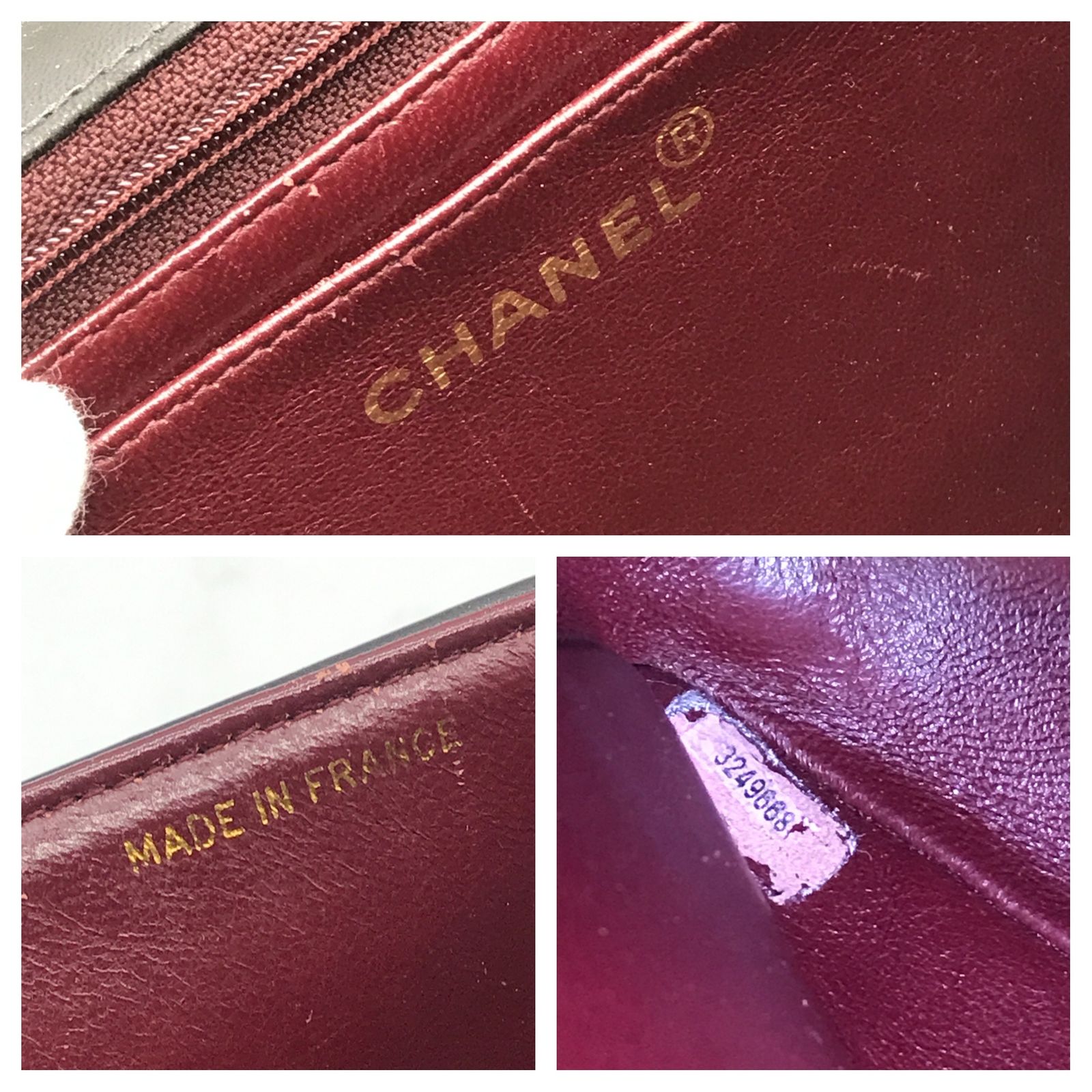 CHANEL シャネル デカココマーク マドモアゼル 30 ラムスキン ターン