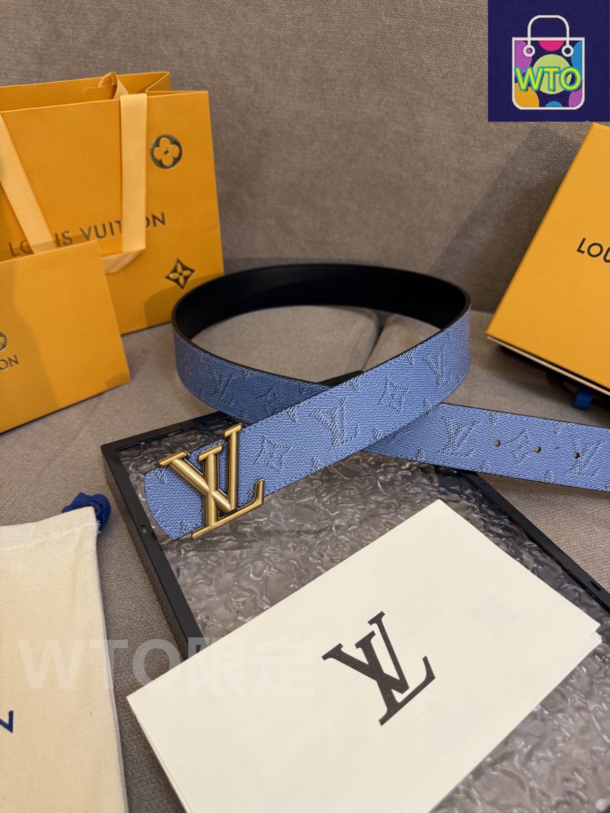 ロイ様専用 ルイヴィトン ベルト リバーシブル レッド（赤）系 Louis