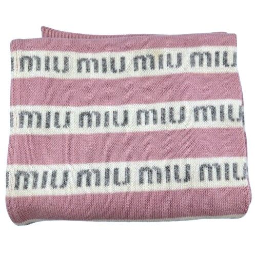 MIUMIU ミュウミュウ マフラー ピンク - メルカリ