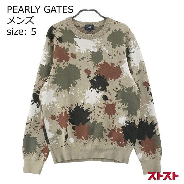 美品　PEARLY GATES 長袖ニット5 PEARLY GATES パーリーゲイツ 2022年モデル 長袖 ニットセーター