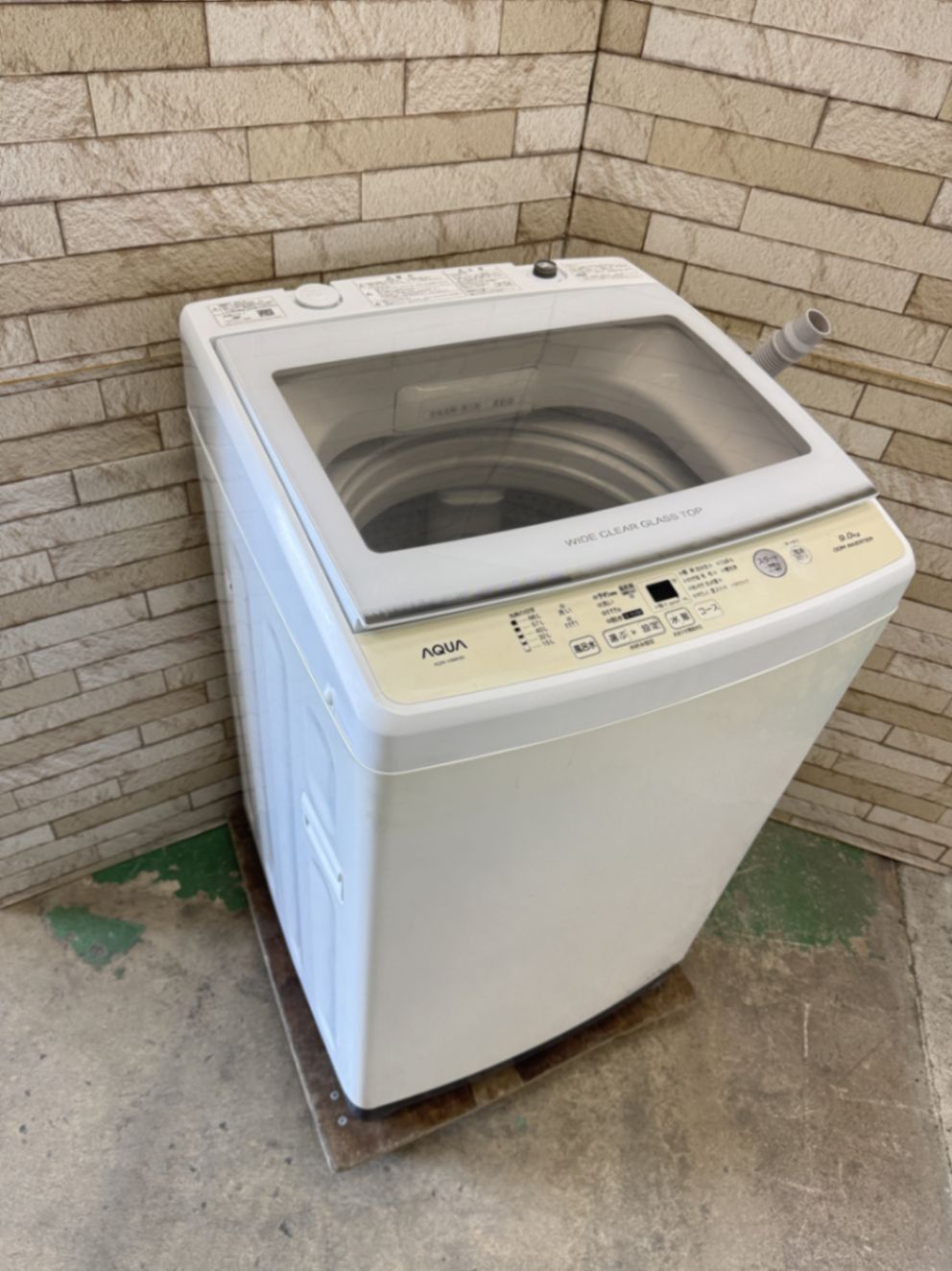 人気アイテム揃い踏み！ 大阪 3か月保障付き 洗濯機 アクア 9kg 2021年 AQW-V9N IS-917 寓話的な