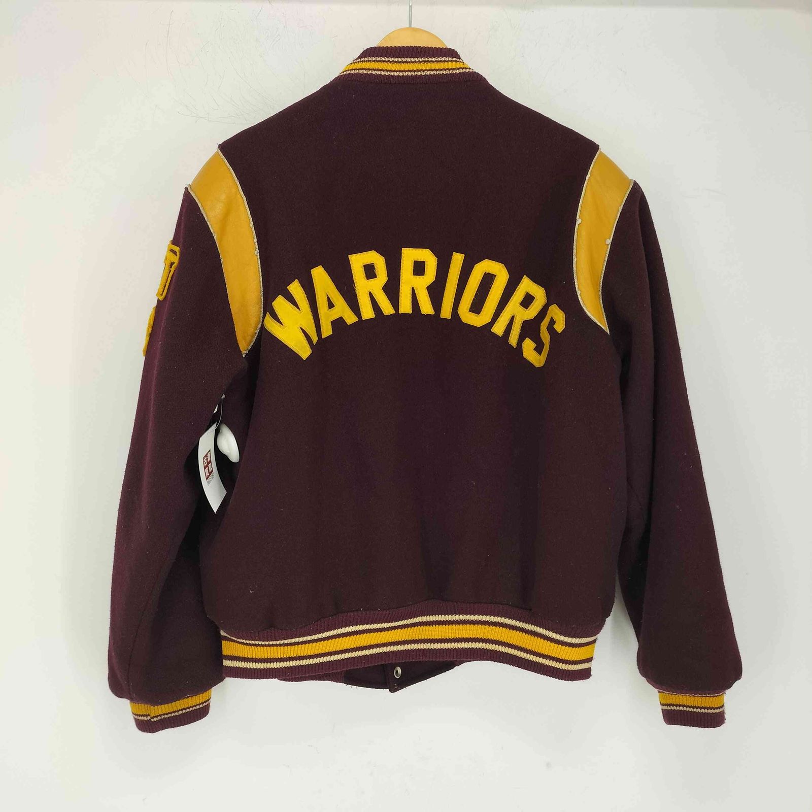 ユーズドフルギ 古着 Marguart’s SPORTSWEAR 70-80s ウールメルトン 裏 中綿 キルト スタジャン アワードジャケット メンズ 44