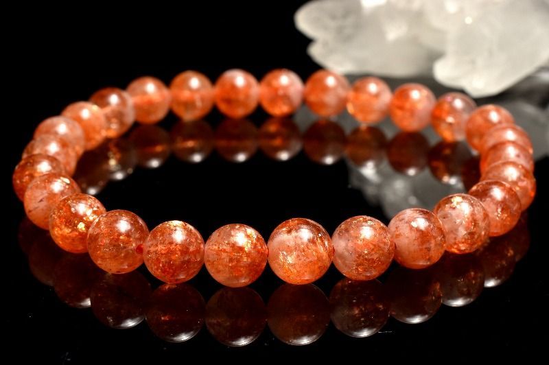 1点物】AAA☆煌きたっぷり フェルドスパーサンストーン 7mm