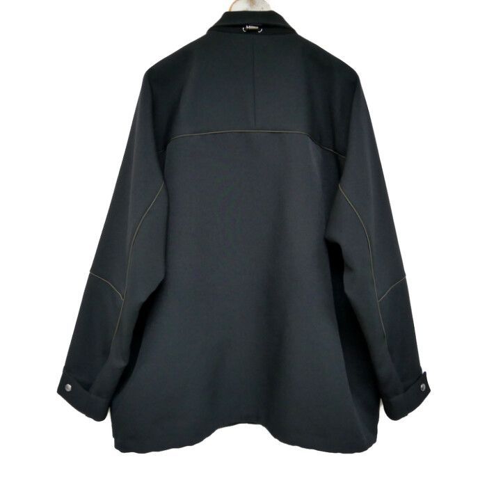 sacai サカイ 国内正規 22AW Technical Jersey Jacket テクニカルジャージージャケット ドローコード テックウェア  22-02815M 日本製 定価99000円 BLACK ブラック 黒 2