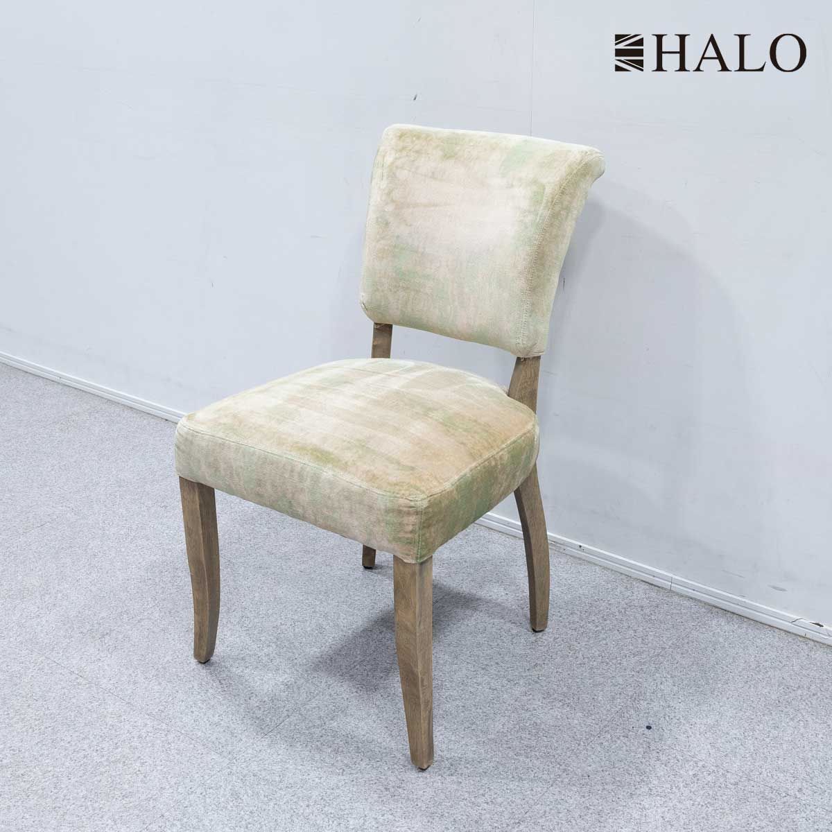 【中古品】HALO ハロ MIMI CHAIR ミミ チェア ファブリック グリーン 定価7万