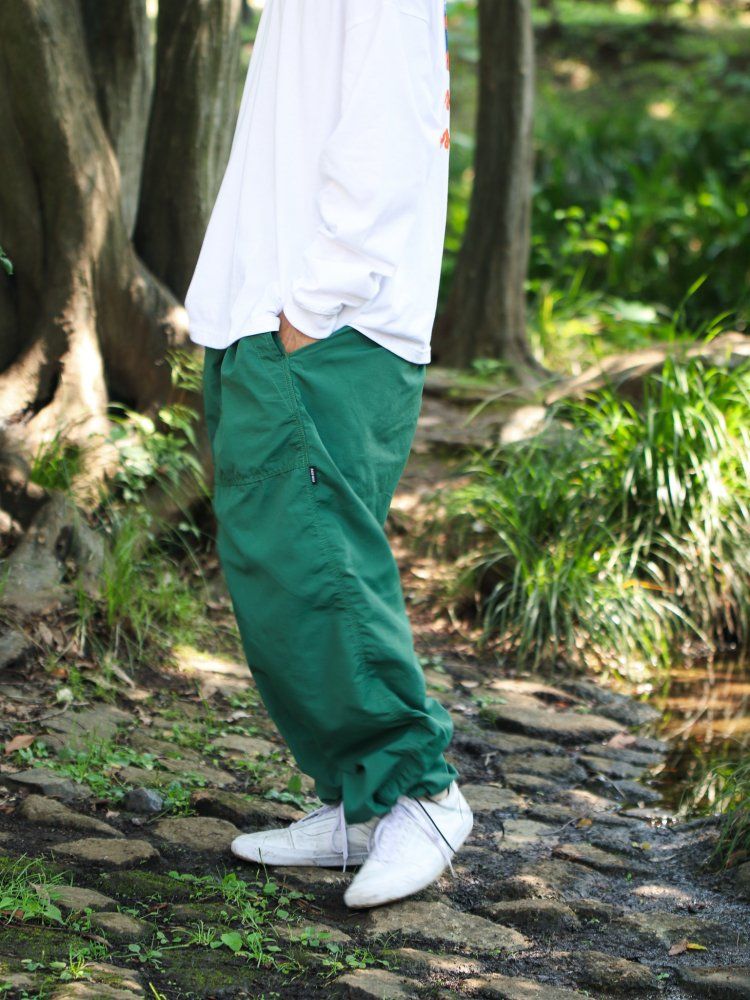 EAZY MISS Loose Nylon Pants Green EASY MISS イージーミス トラックパンツ ナイロンパンツ - メルカリ