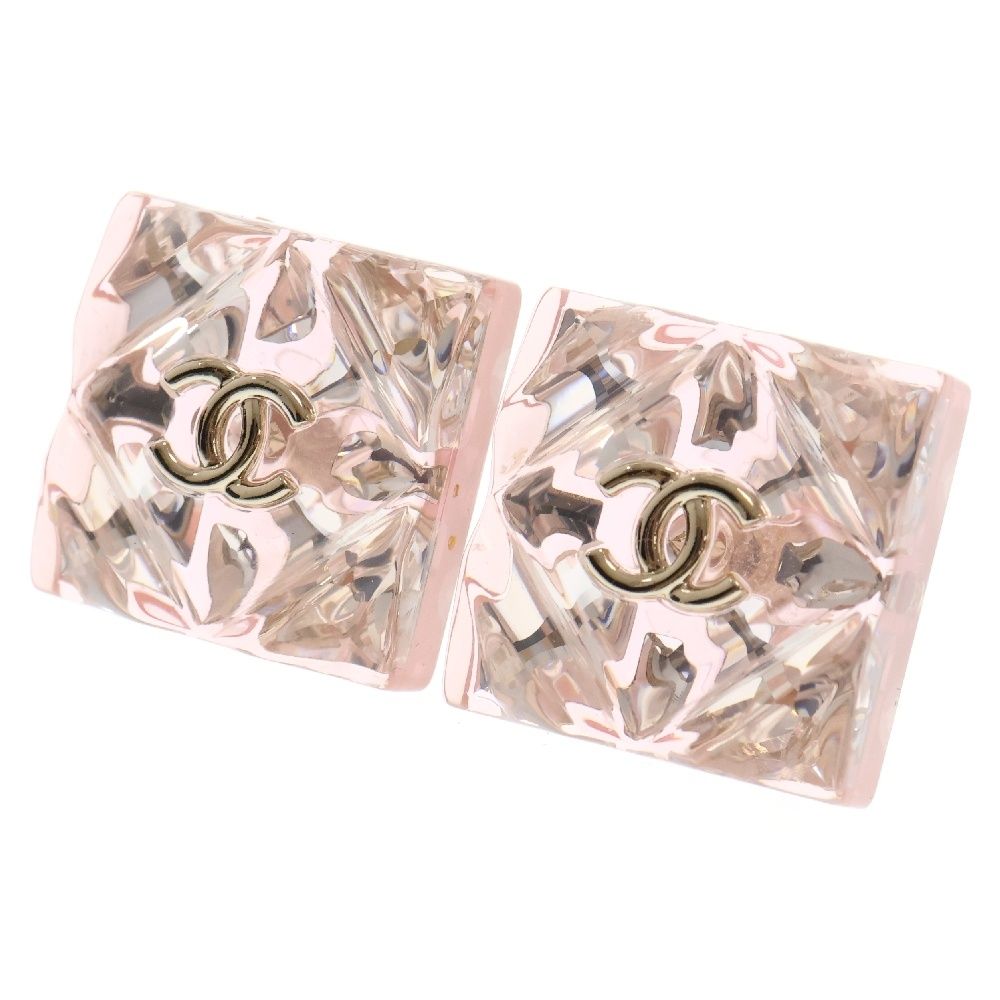 CHANEL ピアス ココマーク ピンク 透明 【公式通販】
