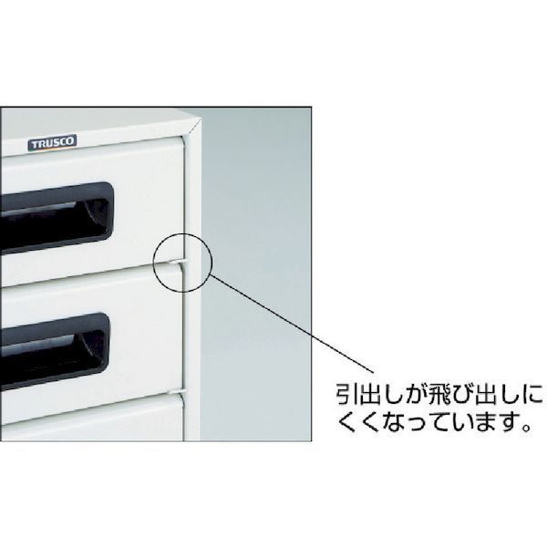 新製品 7営業日以内発送 在庫品 トラスコ中山 TRUSCO A4W3N αレターケース スチール深型３段 引出飛出し防止型 393-7577 沖縄離島販売不可 ジャンパー